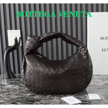 Bottega Veneta Teen Jodie Hobo Bag in Intrecciato Leather 690225 Fondant Brown 2024 (YX-241029079)