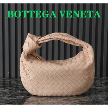 Bottega Veneta Teen Jodie Hobo Bag in Intrecciato Leather 690225 Nude Pink 2024 (YX-241029080)