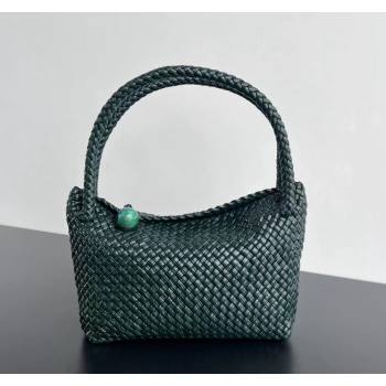 Bottega Veneta Tosca Shoulder Bag with Gold-Tone Ball 716974 Deep Green 2024 (WT-241029009)