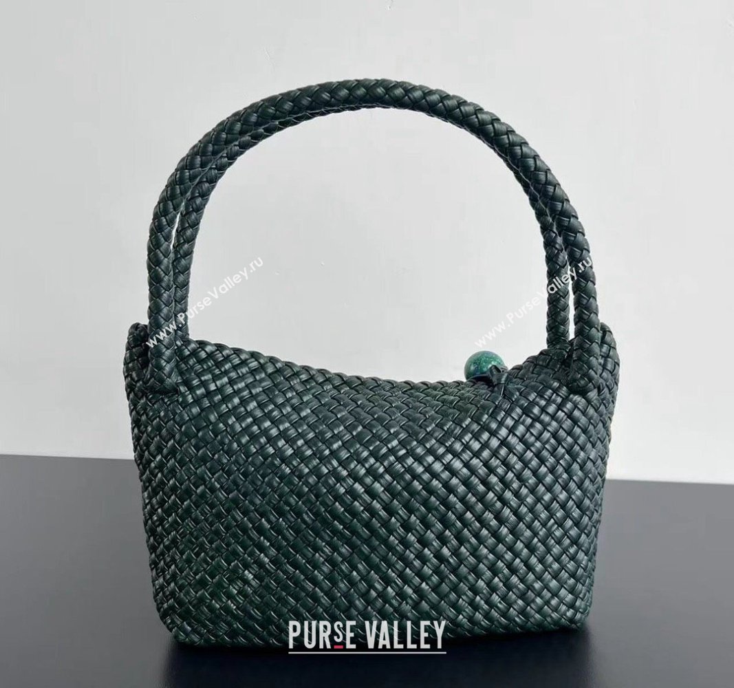 Bottega Veneta Tosca Shoulder Bag with Gold-Tone Ball 716974 Deep Green 2024 (WT-241029009)