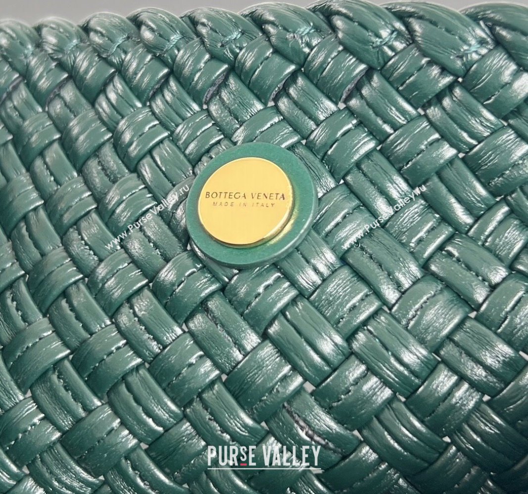 Bottega Veneta Tosca Shoulder Bag with Gold-Tone Ball 716974 Deep Green 2024 (WT-241029009)