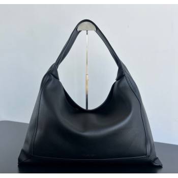 Bottega Veneta Large Hop Hobo bag in Calfskin Leather Black 2024 803976 (WT-241217013)