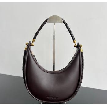 Bottega Veneta Hula Hoop Hobo Bag in Smooth Leather 794902 Fondant Brown 2024 (WT-241217035)