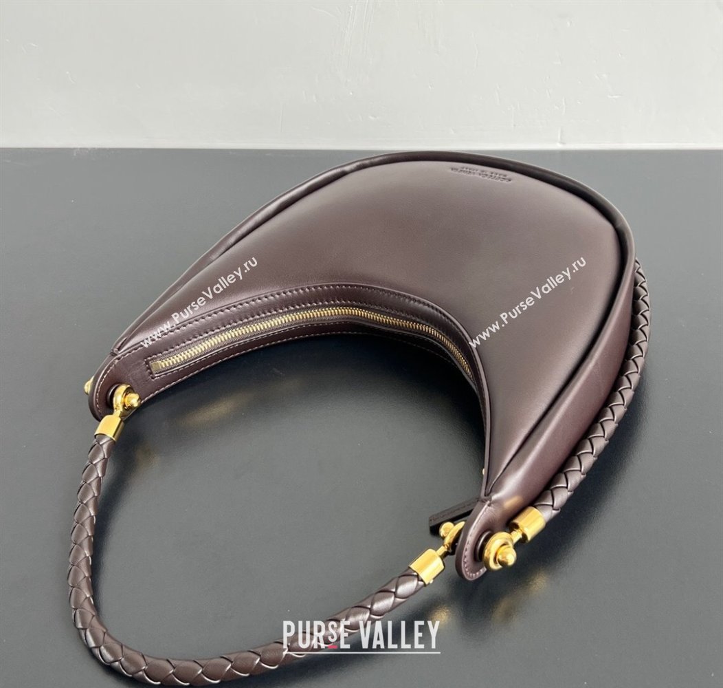 Bottega Veneta Hula Hoop Hobo Bag in Smooth Leather 794902 Fondant Brown 2024 (WT-241217035)