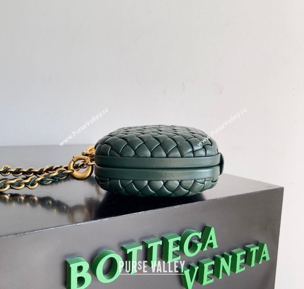 Bottega Veneta Knot With Chain Mini Bag Green 2024 776662 (YX-241217048)