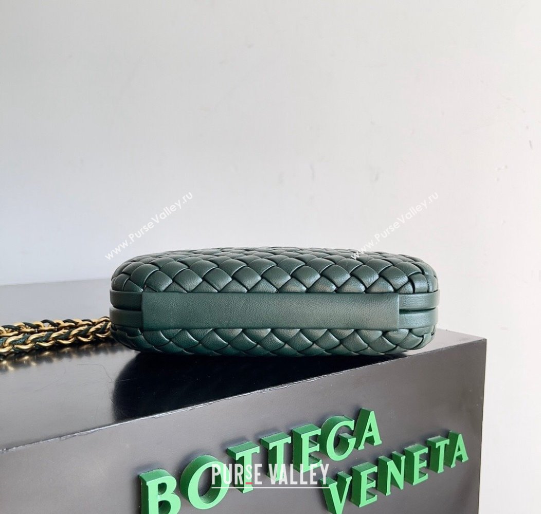 Bottega Veneta Knot With Chain Mini Bag Green 2024 776662 (YX-241217048)