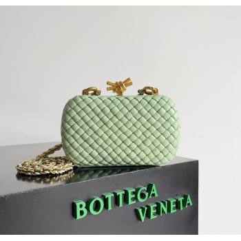 Bottega Veneta Knot With Chain Mini Bag Light Green 2024 776662 (YX-241217050)