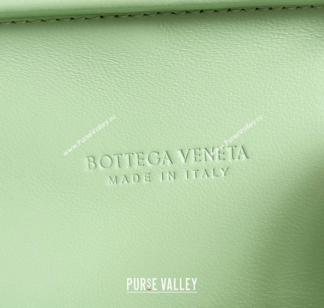 Bottega Veneta Knot With Chain Mini Bag Light Green 2024 776662 (YX-241217050)