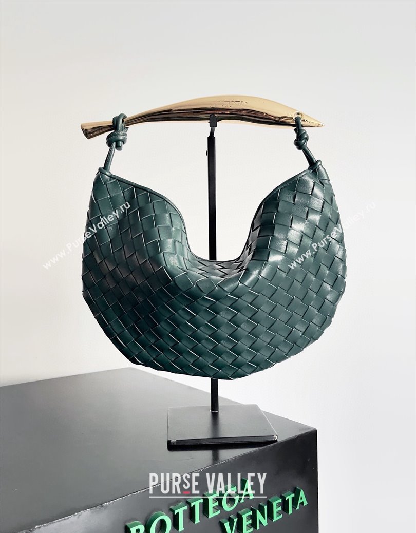 Bottega Veneta Sardine Bag in Intrecciato Leather Dark Green 2024 716082 (YX-241217058)