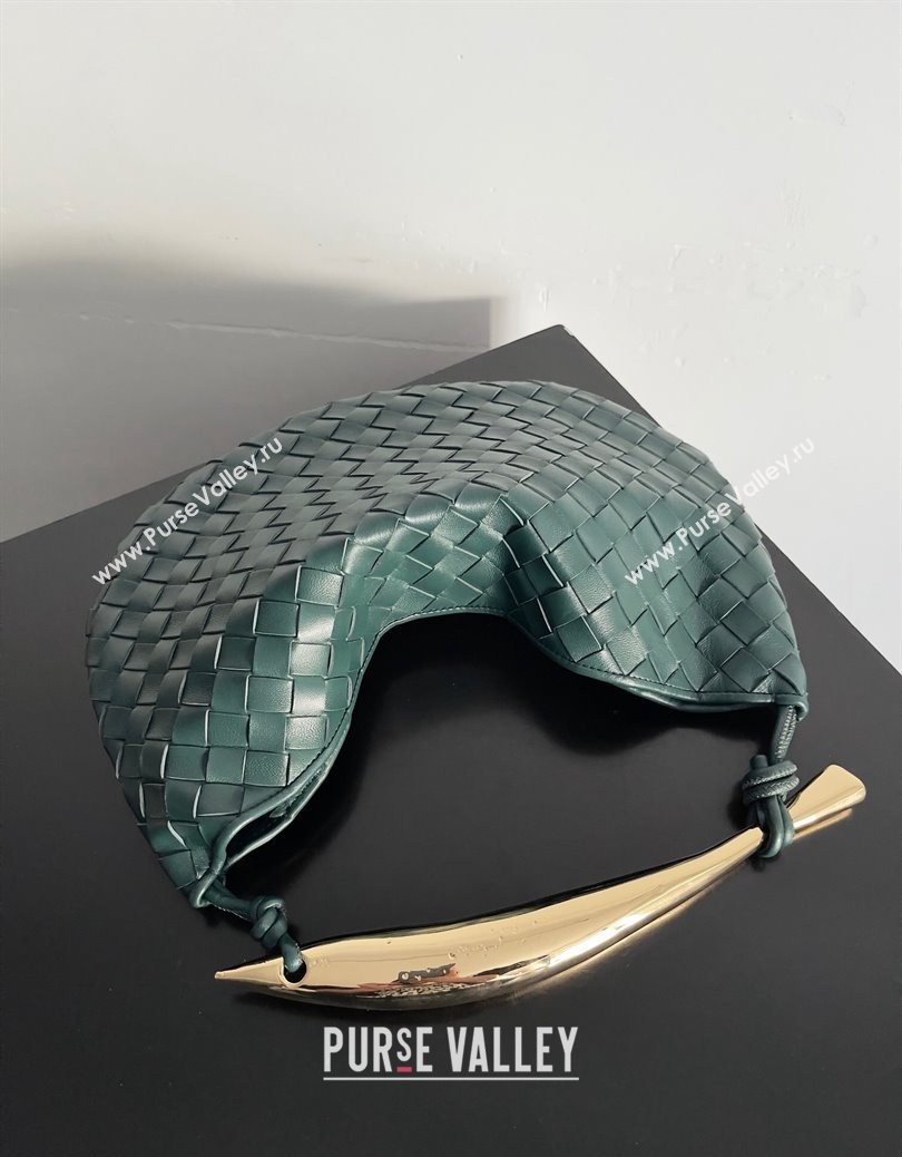 Bottega Veneta Sardine Bag in Intrecciato Leather Dark Green 2024 716082 (YX-241217058)