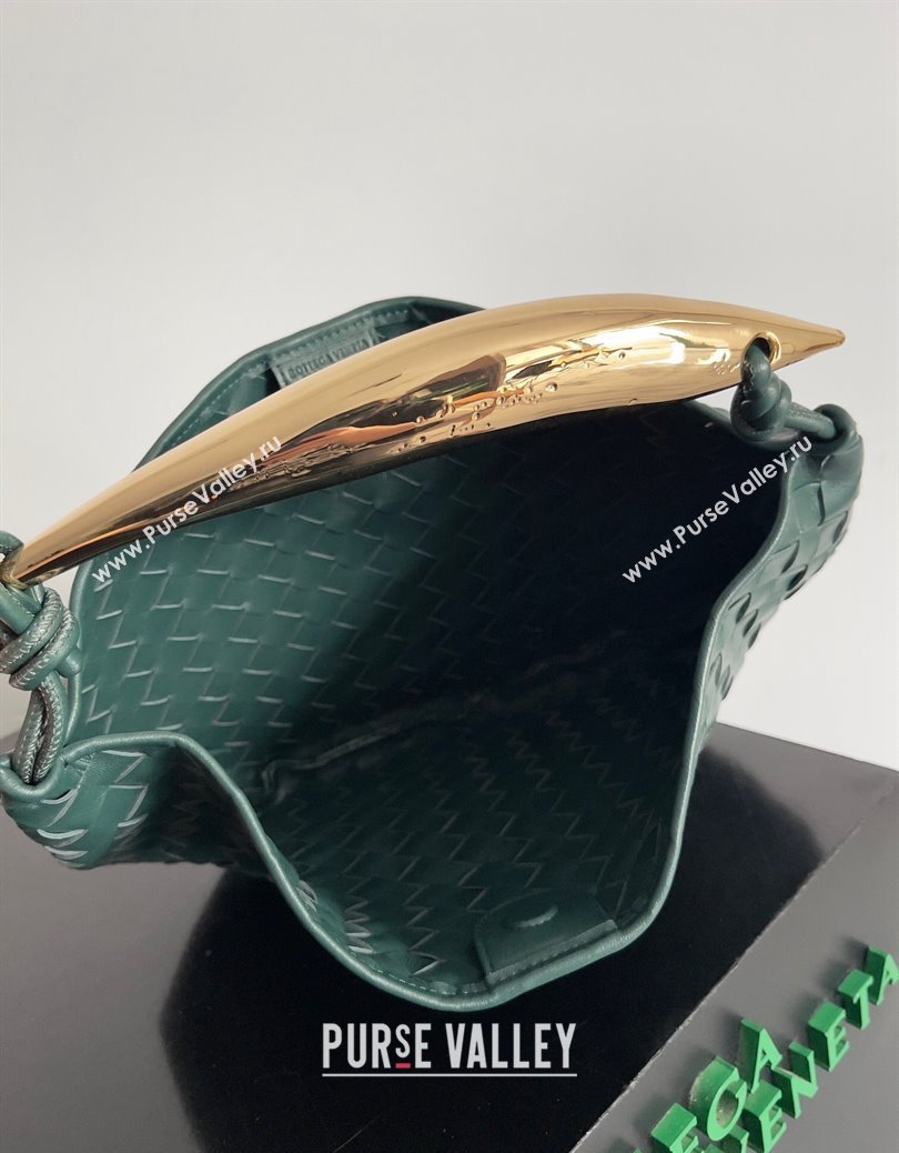 Bottega Veneta Sardine Bag in Intrecciato Leather Dark Green 2024 716082 (YX-241217058)