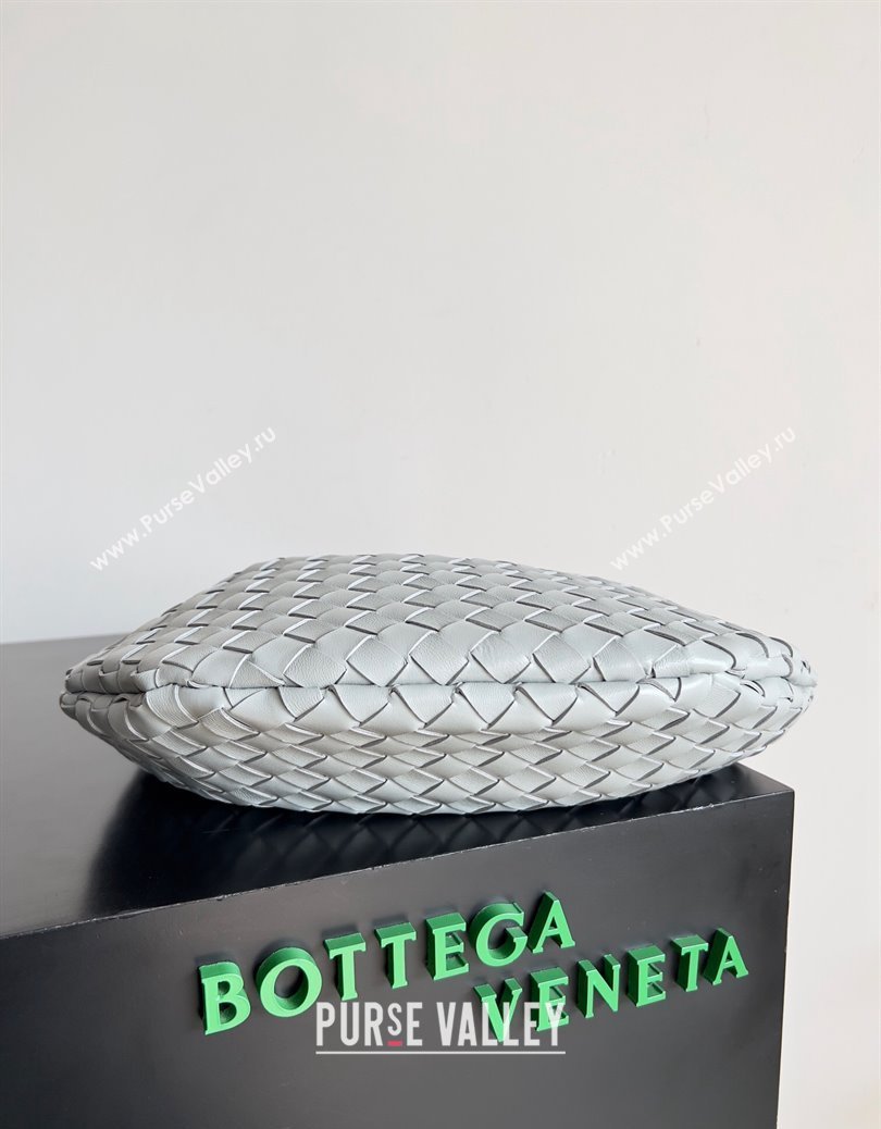 Bottega Veneta Sardine Bag in Intrecciato Leather Light Grey 2024 716082 (YX-241217060)