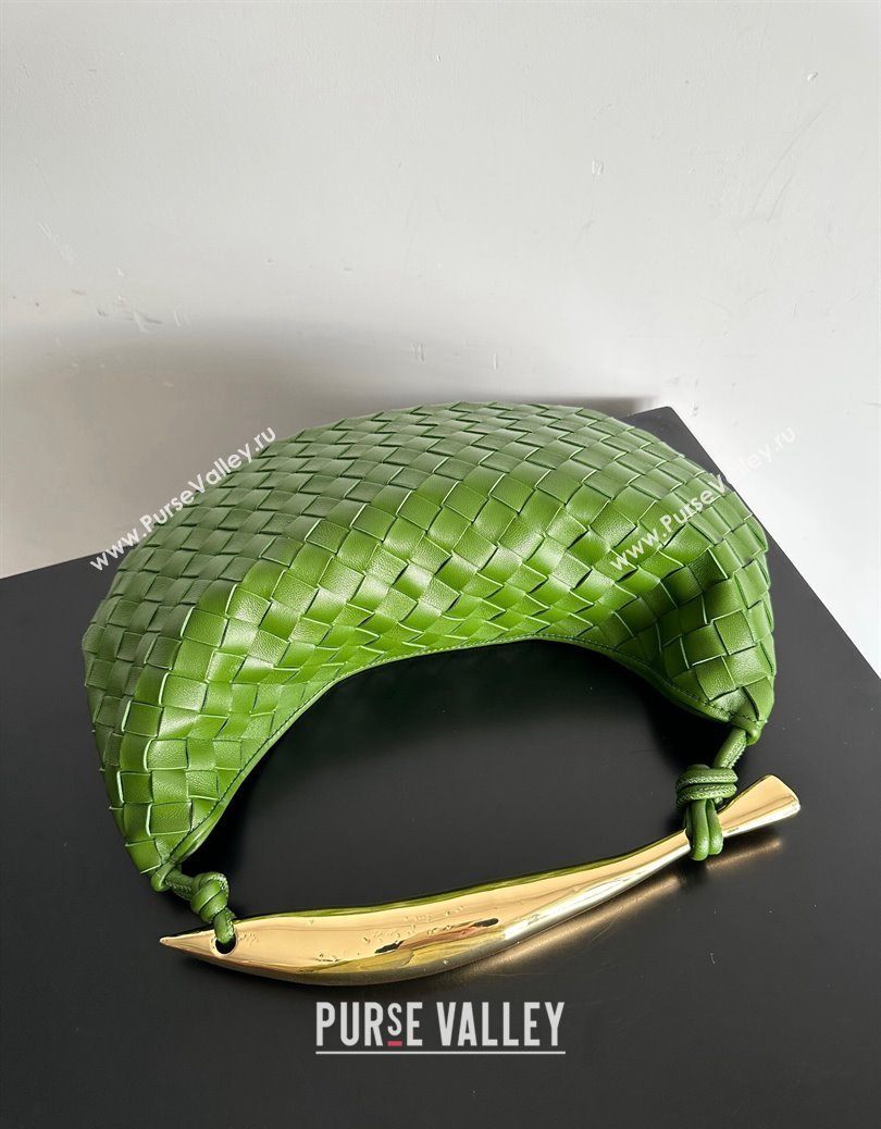 Bottega Veneta Sardine Bag in Intrecciato Leather Green 3 2024 716082 (YX-241217061)