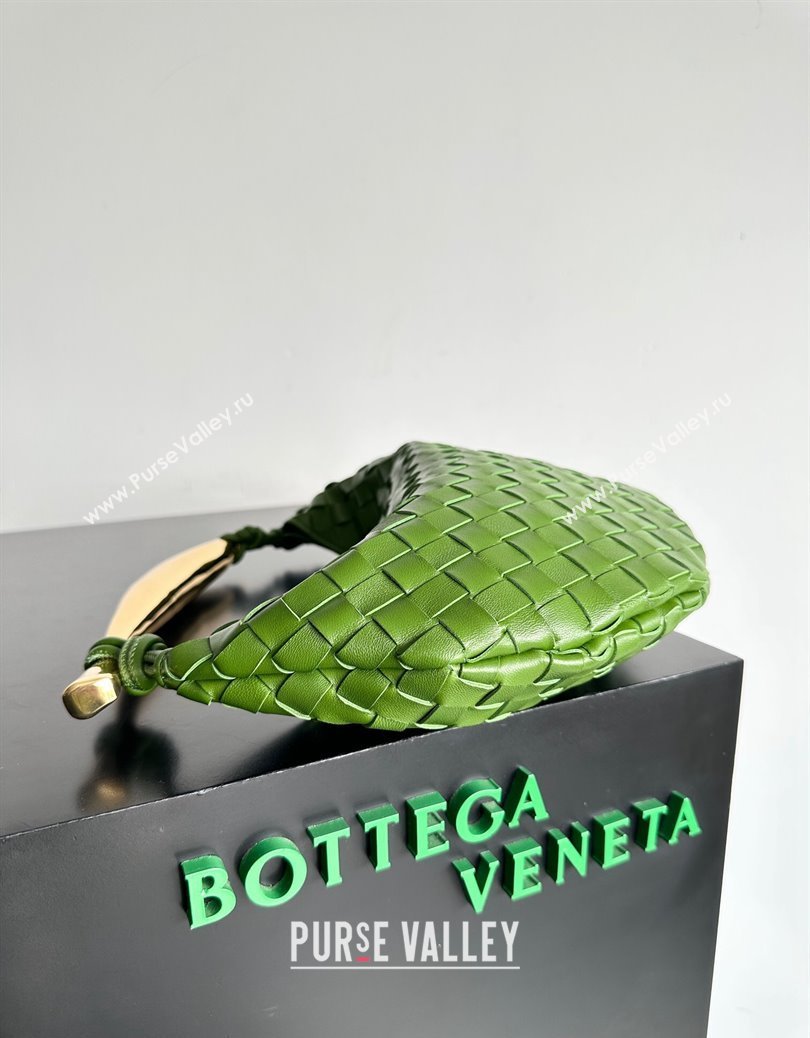 Bottega Veneta Sardine Bag in Intrecciato Leather Green 3 2024 716082 (YX-241217061)