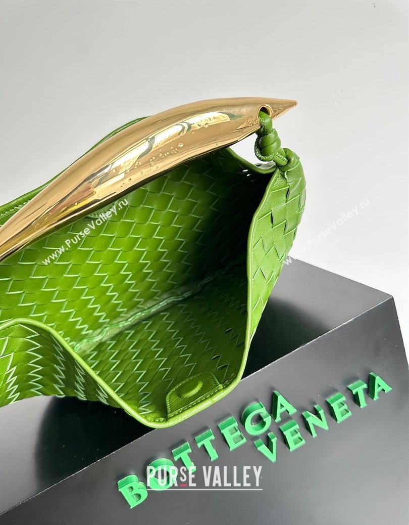 Bottega Veneta Sardine Bag in Intrecciato Leather Green 3 2024 716082 (YX-241217061)