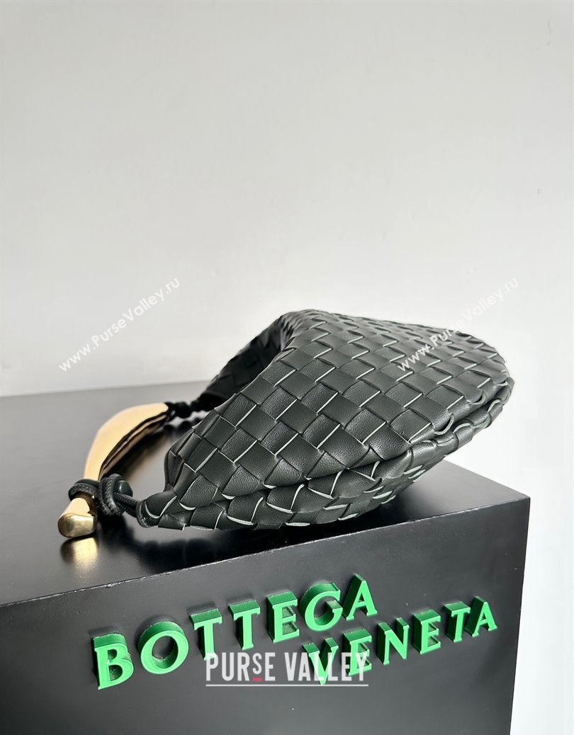 Bottega Veneta Sardine Bag in Intrecciato Leather Deep Green 2024 716082 (YX-241217063)