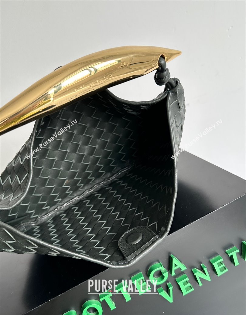 Bottega Veneta Sardine Bag in Intrecciato Leather Deep Green 2024 716082 (YX-241217063)