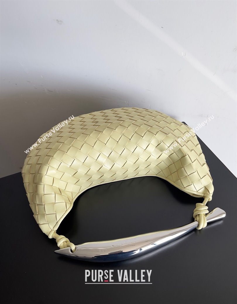 Bottega Veneta Sardine Bag in Intrecciato Leather Light Yellow 2024 716082 (YX-241217065)