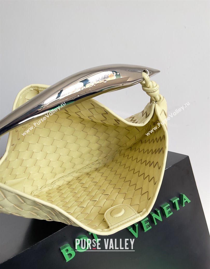 Bottega Veneta Sardine Bag in Intrecciato Leather Light Yellow 2024 716082 (YX-241217065)