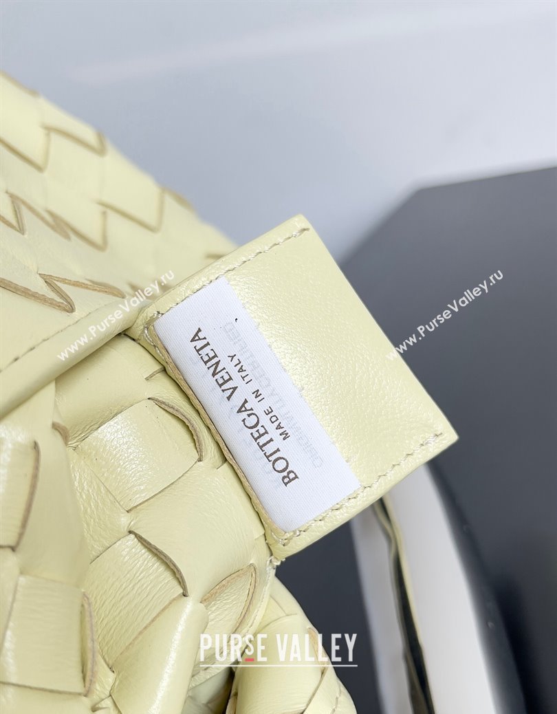 Bottega Veneta Sardine Bag in Intrecciato Leather Light Yellow 2024 716082 (YX-241217065)