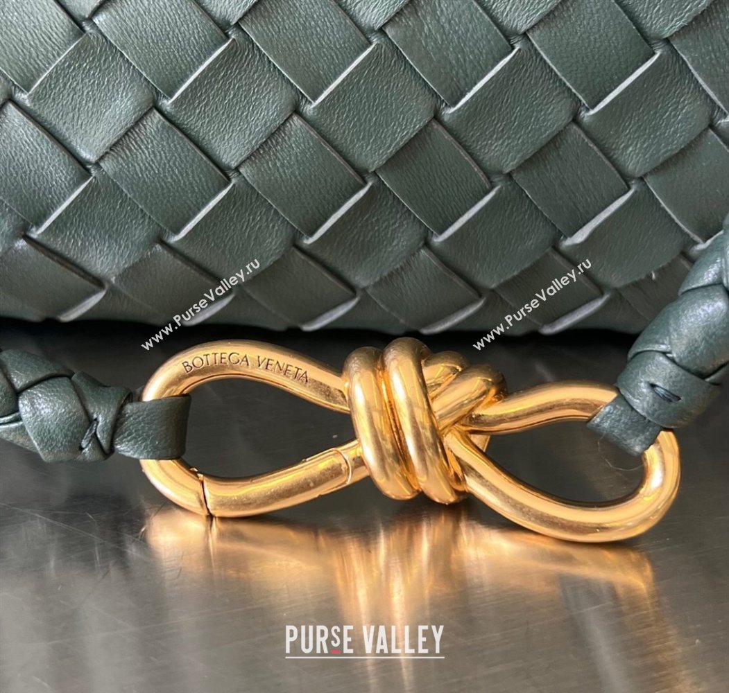 Bottega Veneta Large Andiamo Top Handle Bag in Intrecciato Leather 743575 Slate Grey 2025 (WT-250205024)