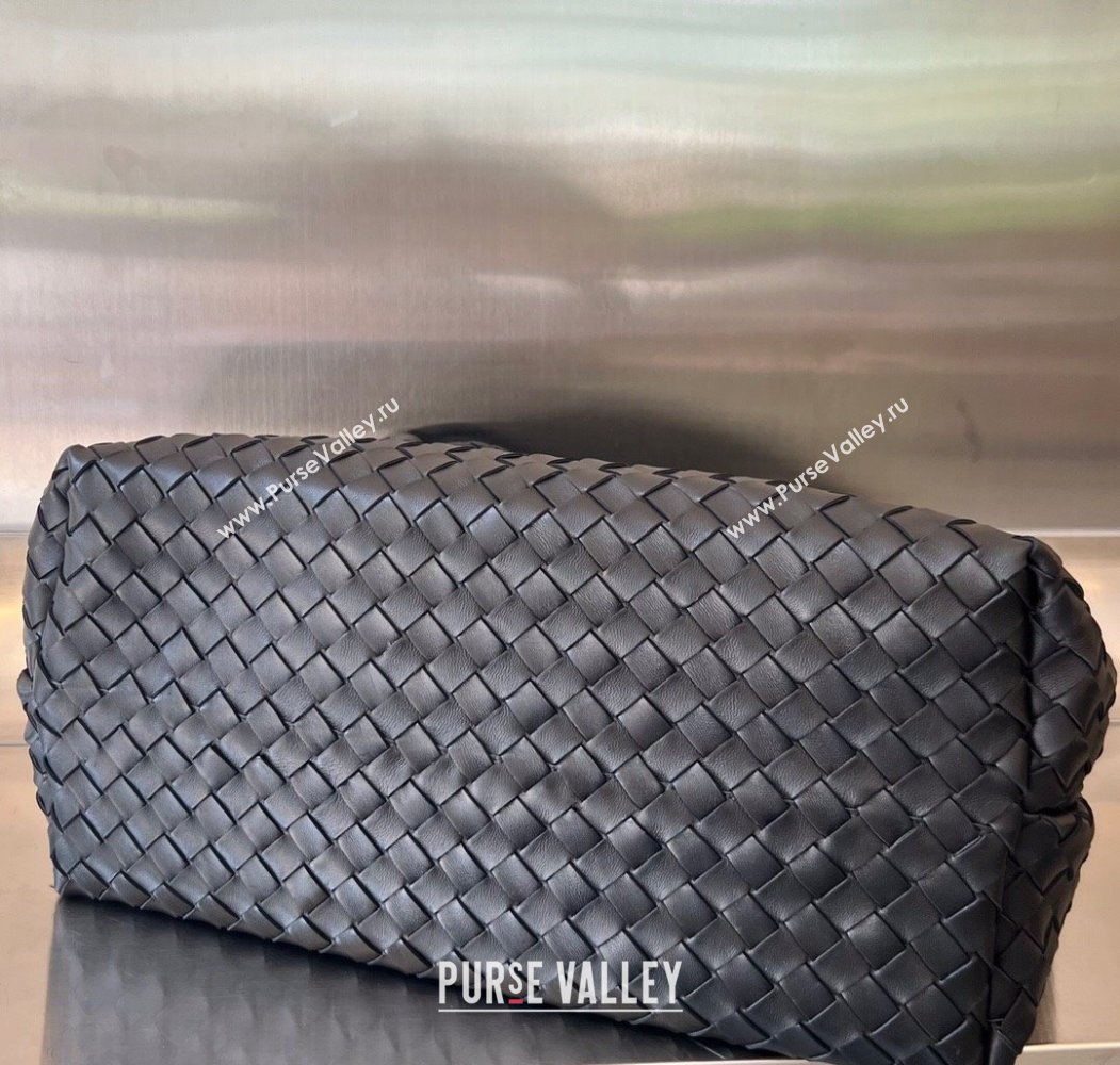 Bottega Veneta Large Andiamo Top Handle Bag in Intrecciato Leather 743575 Black/Gold 2025 (WT-250205028)