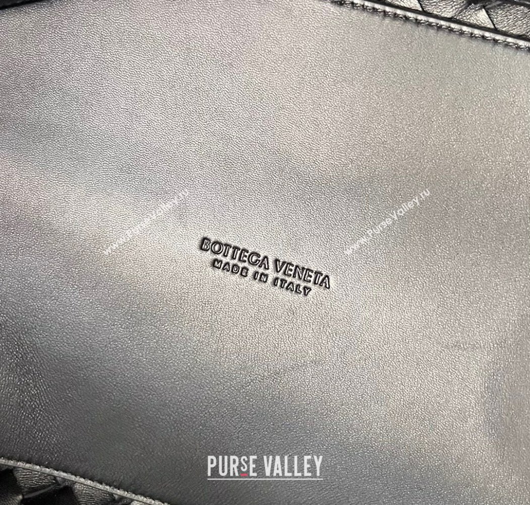 Bottega Veneta Large Andiamo Top Handle Bag in Intrecciato Leather 743575 Black/Gold 2025 (WT-250205028)