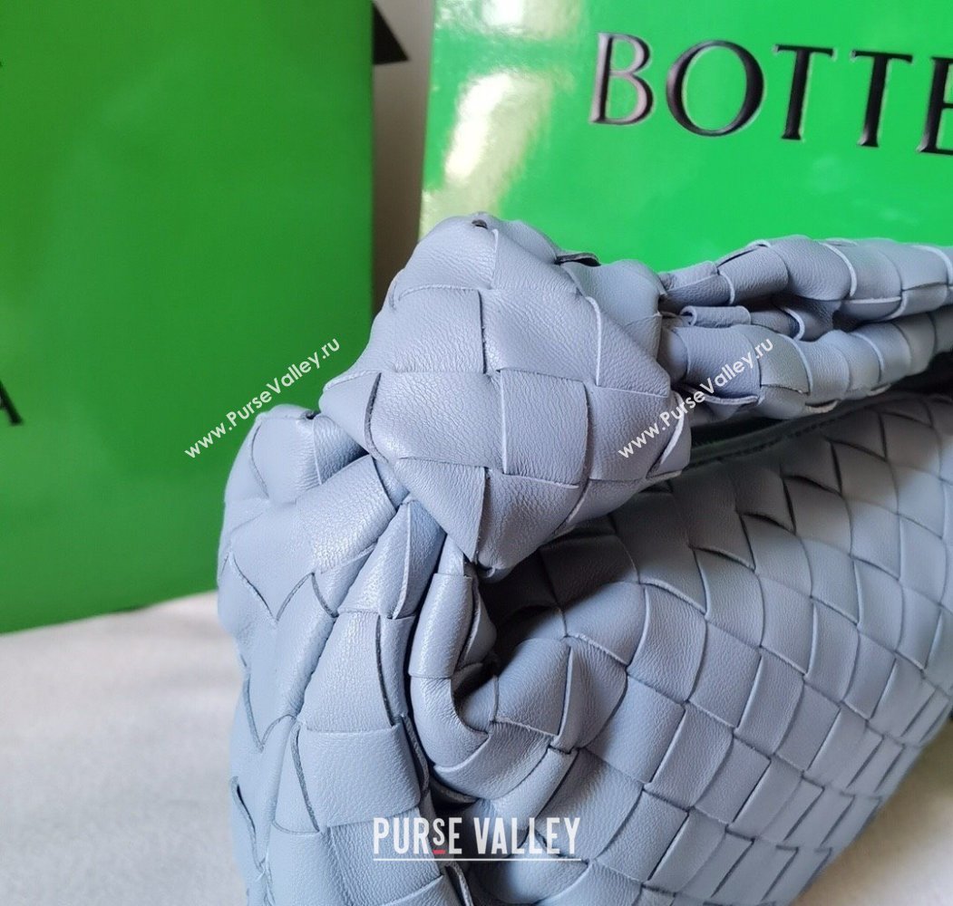 Bottega Veneta Mini Jodie Hobo Bag in Intrecciato Lambskin Lunar Blue 2025 651876 (WT-250205075)