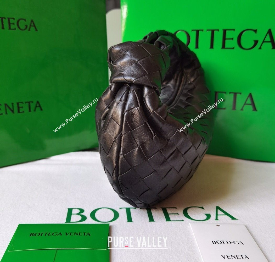 Bottega Veneta Mini Jodie Hobo Bag in Intrecciato Lambskin Fondant Brown 2025 651876 (WT-250205076)