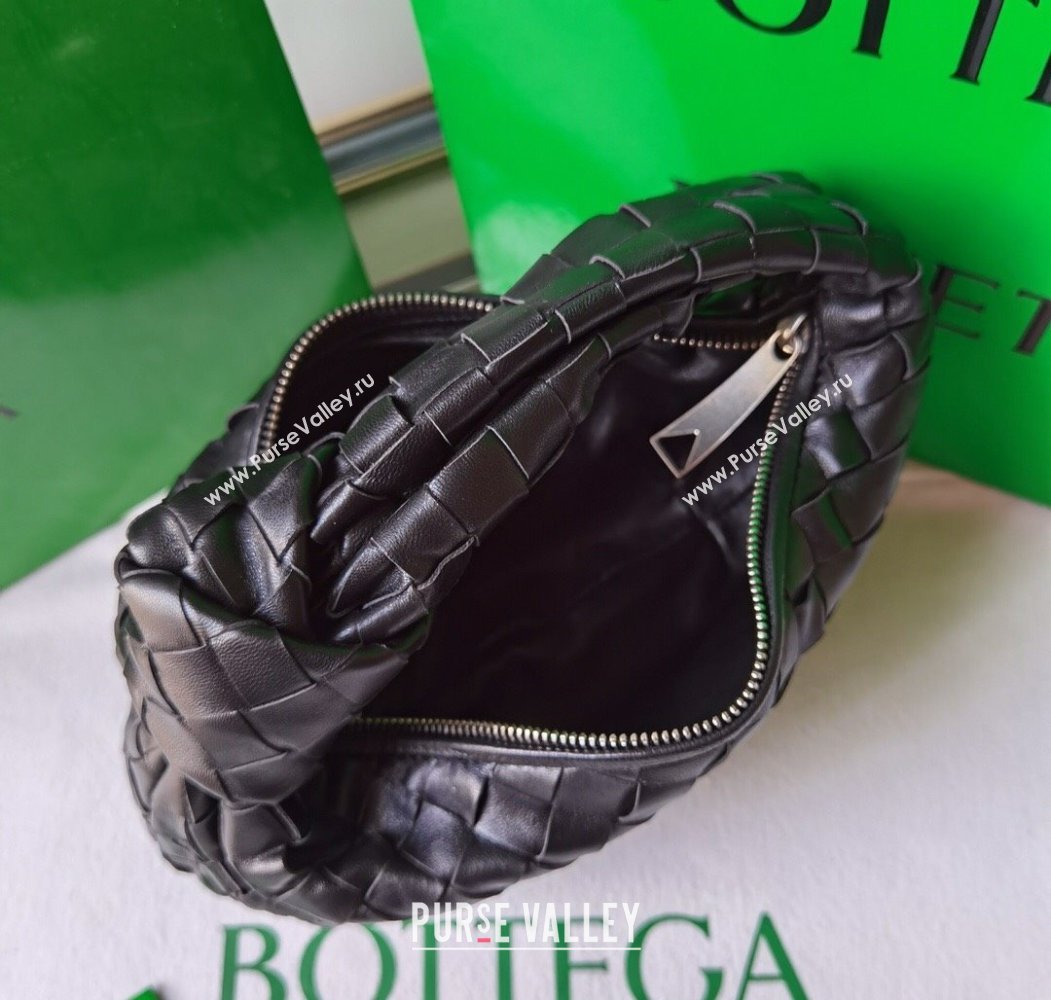 Bottega Veneta Mini Jodie Hobo Bag in Intrecciato Lambskin Fondant Brown 2025 651876 (WT-250205076)