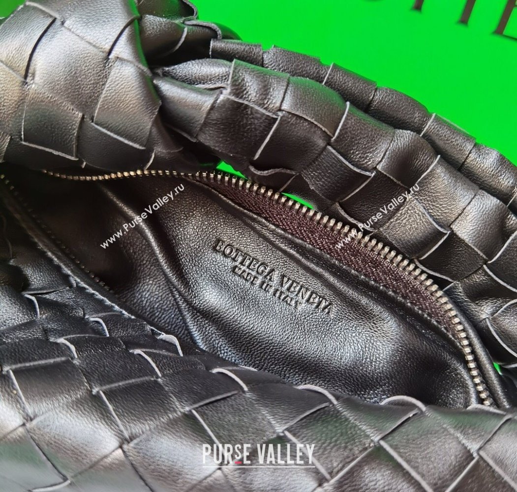 Bottega Veneta Mini Jodie Hobo Bag in Intrecciato Lambskin Fondant Brown 2025 651876 (WT-250205076)