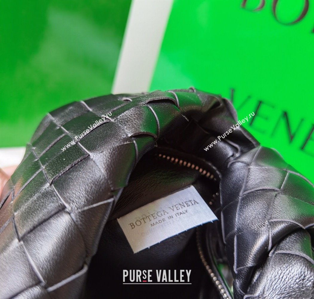 Bottega Veneta Mini Jodie Hobo Bag in Intrecciato Lambskin Fondant Brown 2025 651876 (WT-250205076)