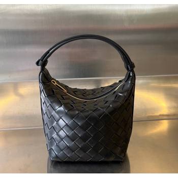 Bottega Veneta Baby Wallace Shoulder Bag in Intrecciato Soft Calfskin Leather 776781 Black 2025 (WT-250205062)