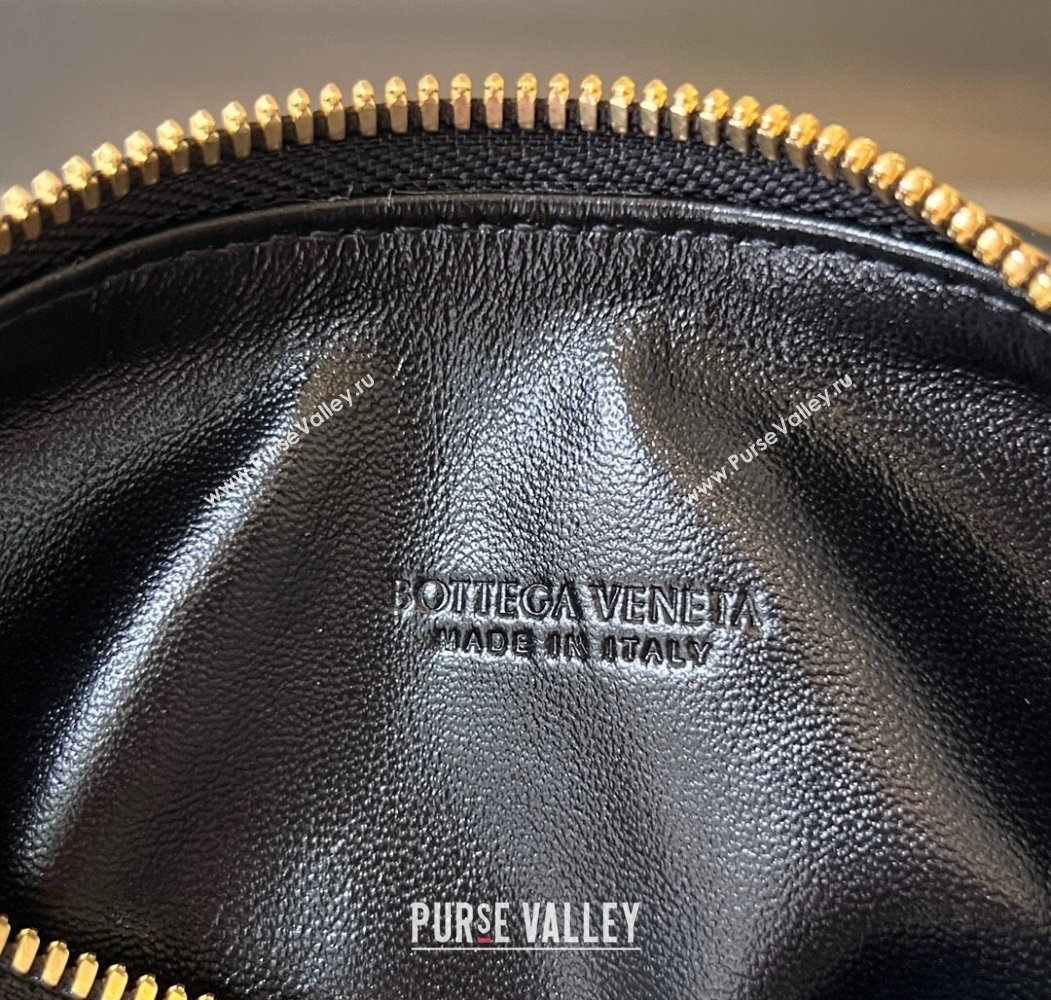 Bottega Veneta Baby Wallace Shoulder Bag in Intrecciato Soft Calfskin Leather 776781 Black 2025 (WT-250205062)