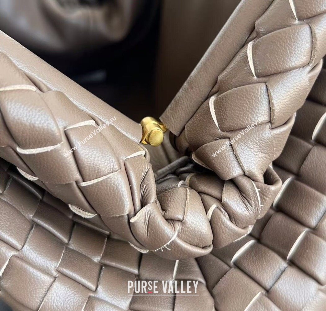 Bottega Veneta Small Lauren 1980 Chain Bag in Padded Intrecciato Leather Chocolate 2025 804038 (WT-250205065)