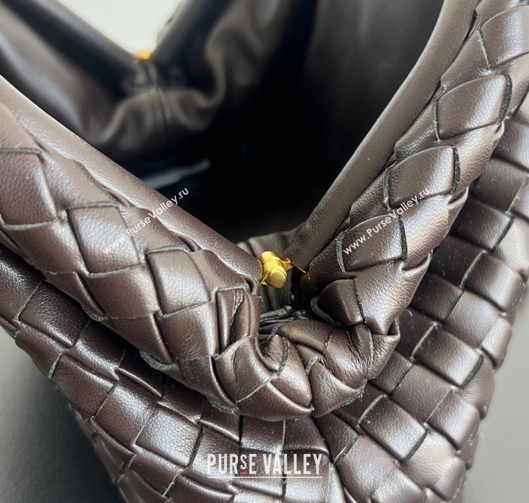 Bottega Veneta Small Lauren 1980 Chain Bag in Padded Intrecciato Leather Fondant Brown 2025 804038 (WT-250205066)