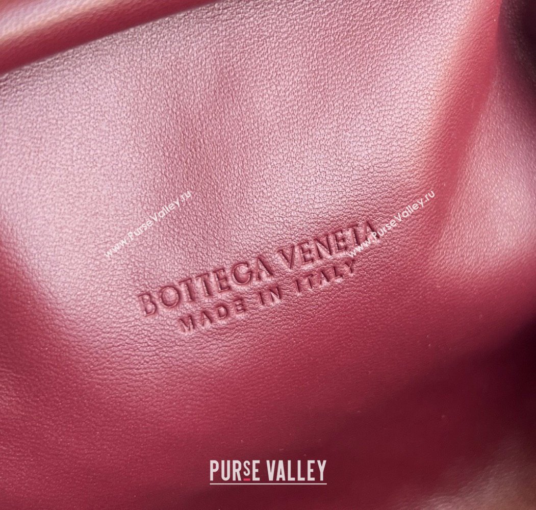 Bottega Veneta Small Lauren 1980 Chain Bag in Padded Intrecciato Leather Barolo Red 2025 804038 (WT-250205069)
