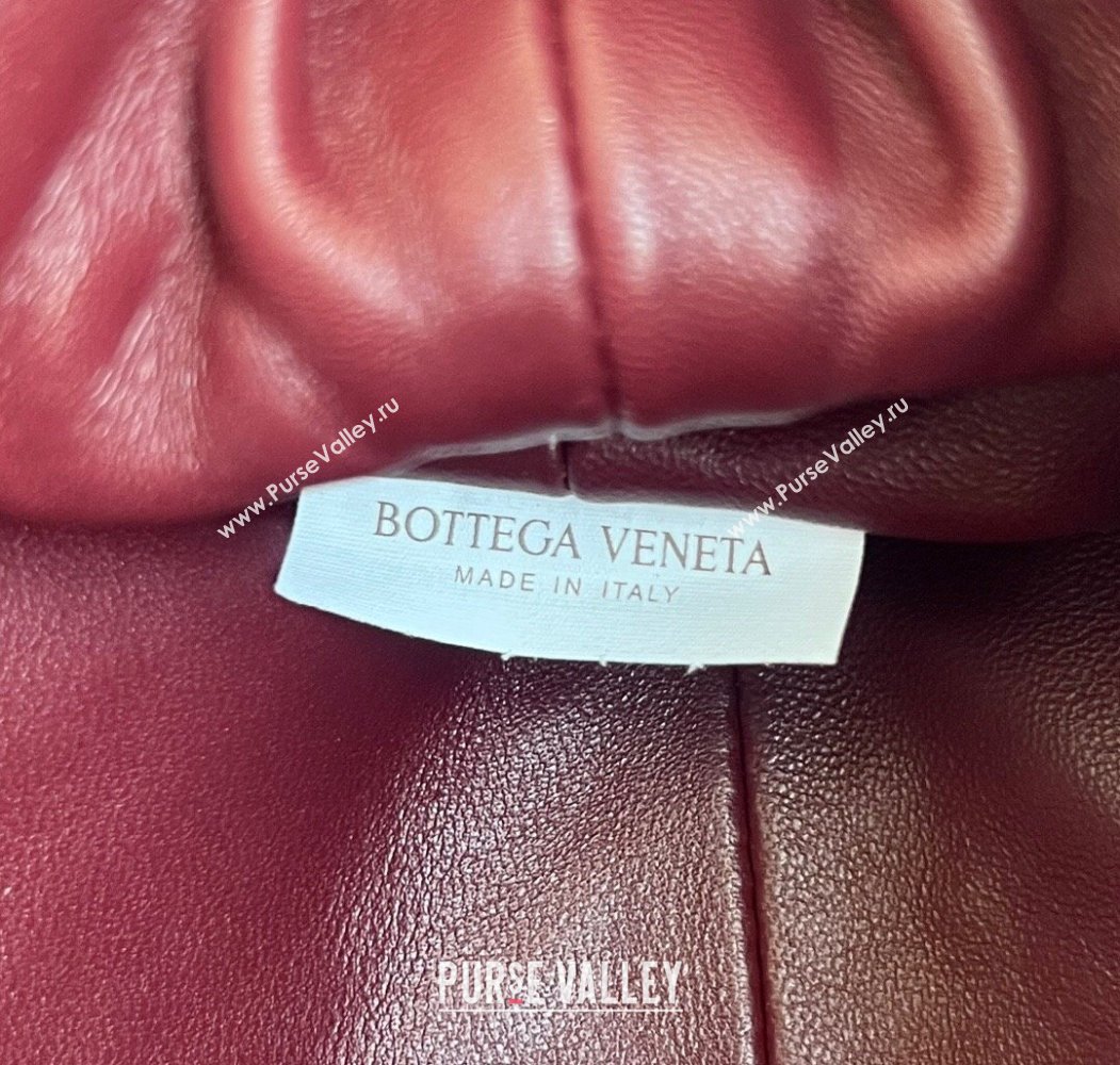 Bottega Veneta Small Lauren 1980 Chain Bag in Padded Intrecciato Leather Barolo Red 2025 804038 (WT-250205069)