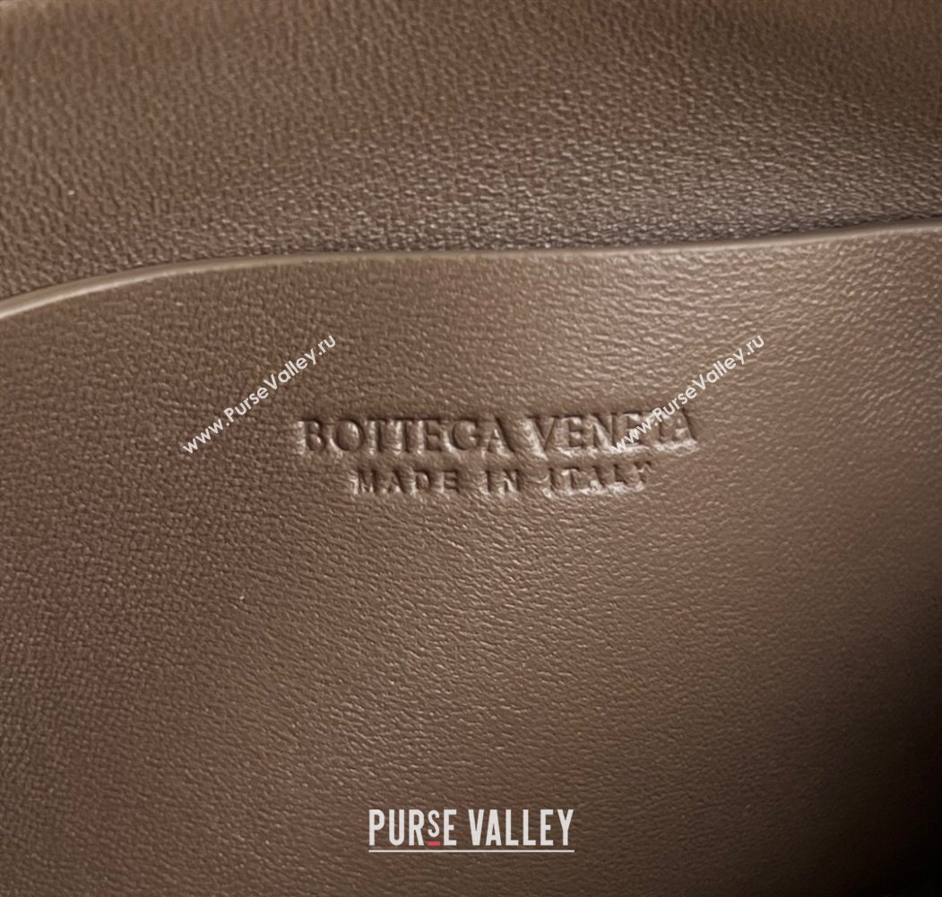 Bottega Veneta Intrecciato Leather Concert Pouch Mini bag Grey 2025 794258 (WT-250205070)