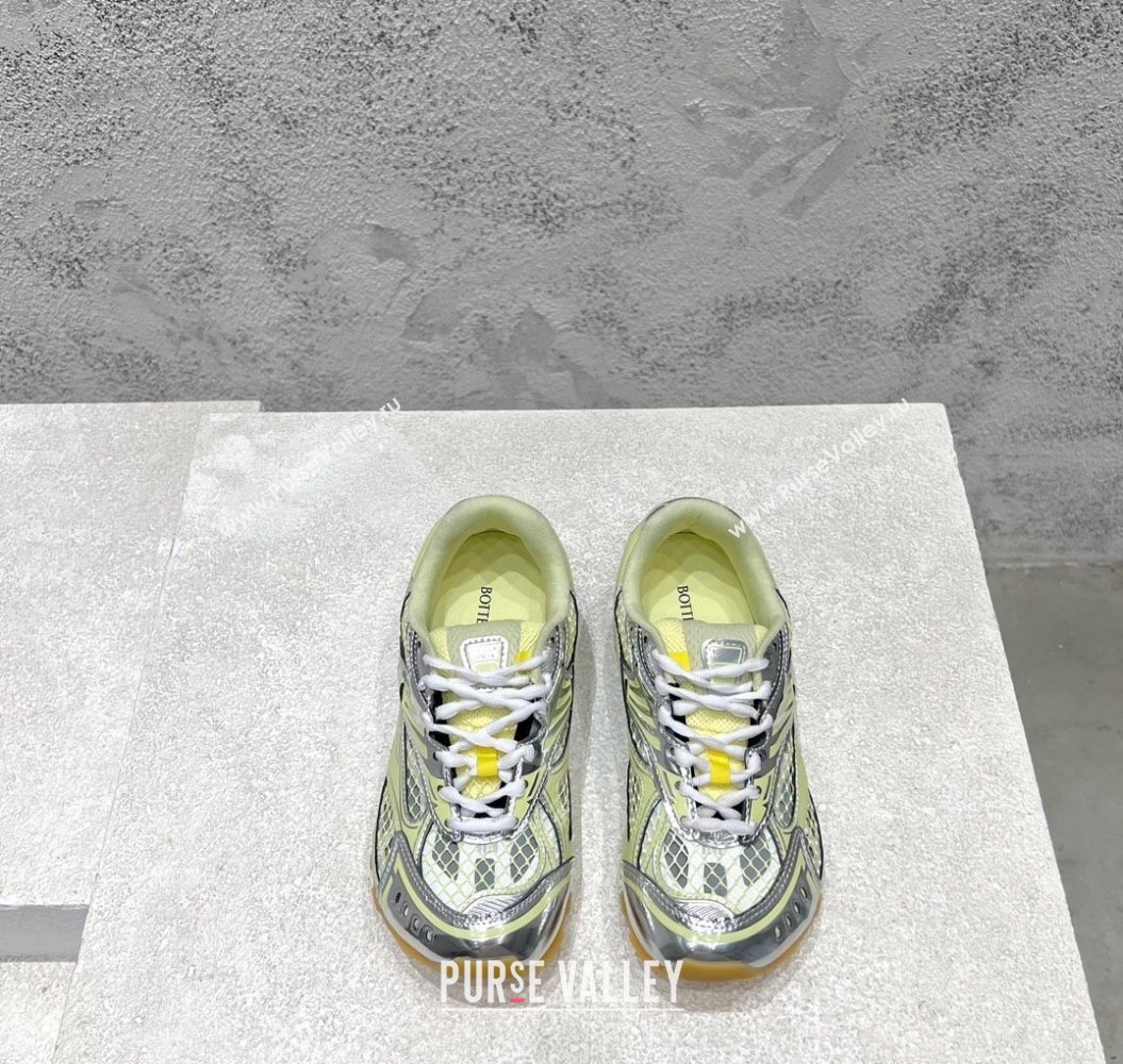 Bottega Veneta Orbit Runner Sneakers in Technical Fabric and Mesh Yellow 2025 (MD-250219094)