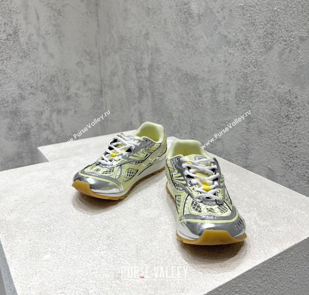 Bottega Veneta Orbit Runner Sneakers in Technical Fabric and Mesh Yellow 2025 (MD-250219094)