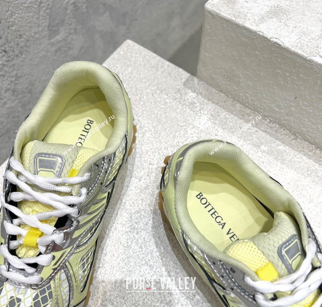 Bottega Veneta Orbit Runner Sneakers in Technical Fabric and Mesh Yellow 2025 (MD-250219094)