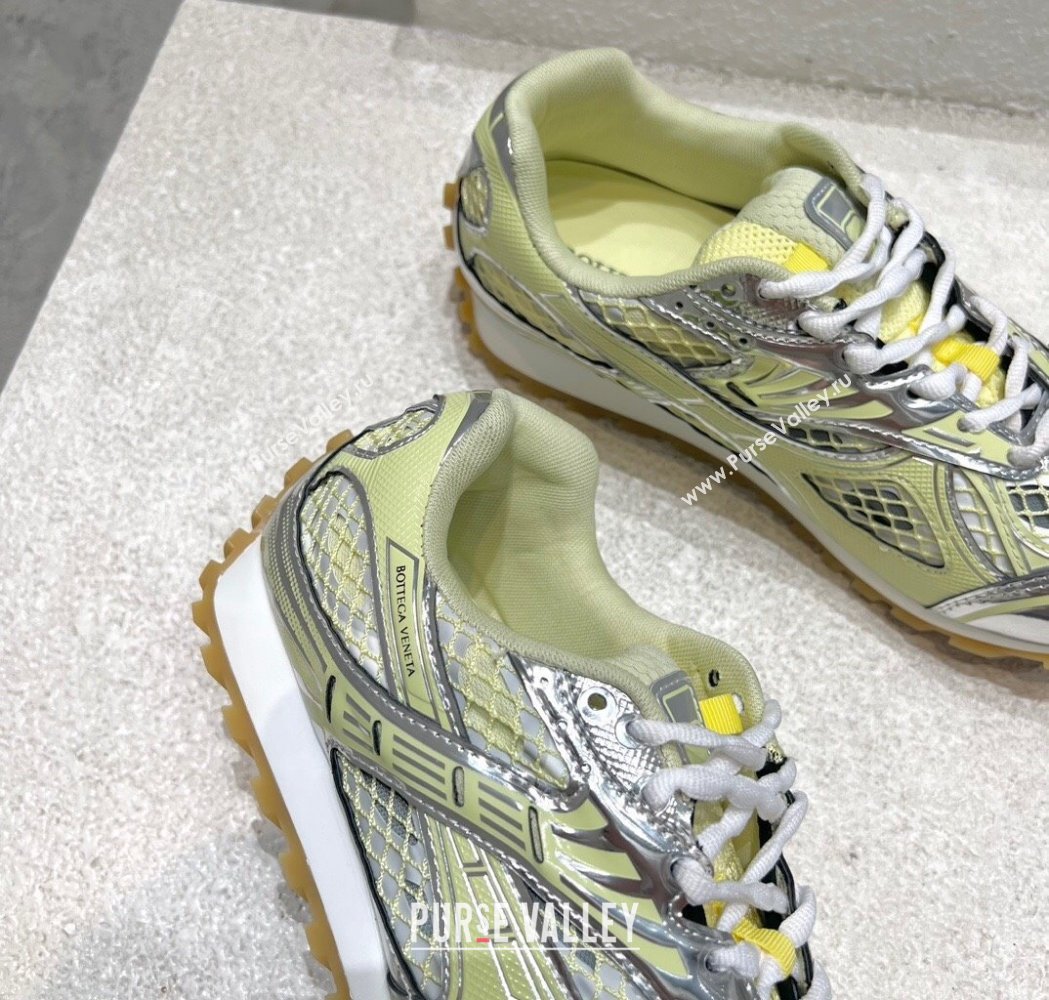 Bottega Veneta Orbit Runner Sneakers in Technical Fabric and Mesh Yellow 2025 (MD-250219094)