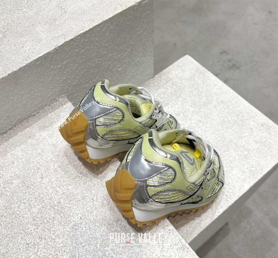 Bottega Veneta Orbit Runner Sneakers in Technical Fabric and Mesh Yellow 2025 (MD-250219094)