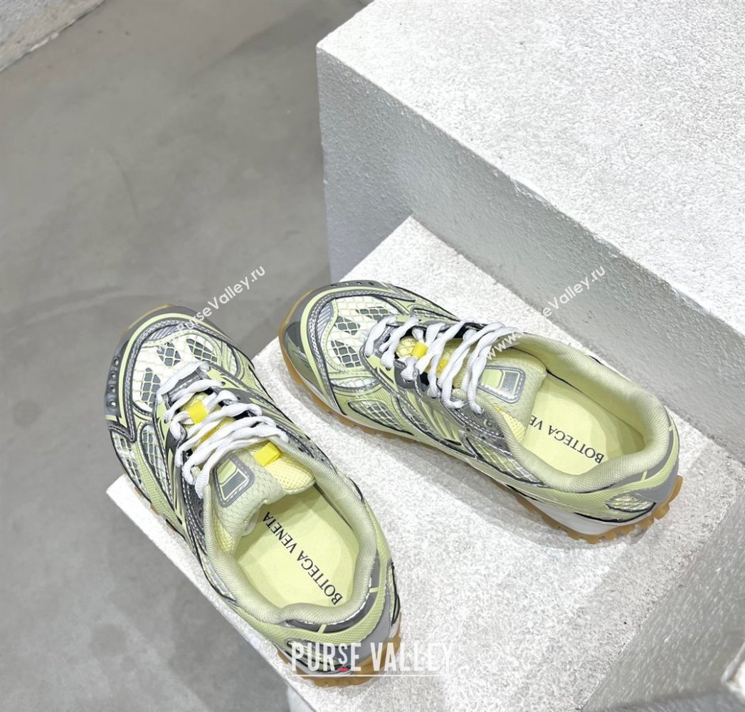 Bottega Veneta Orbit Runner Sneakers in Technical Fabric and Mesh Yellow 2025 (MD-250219094)