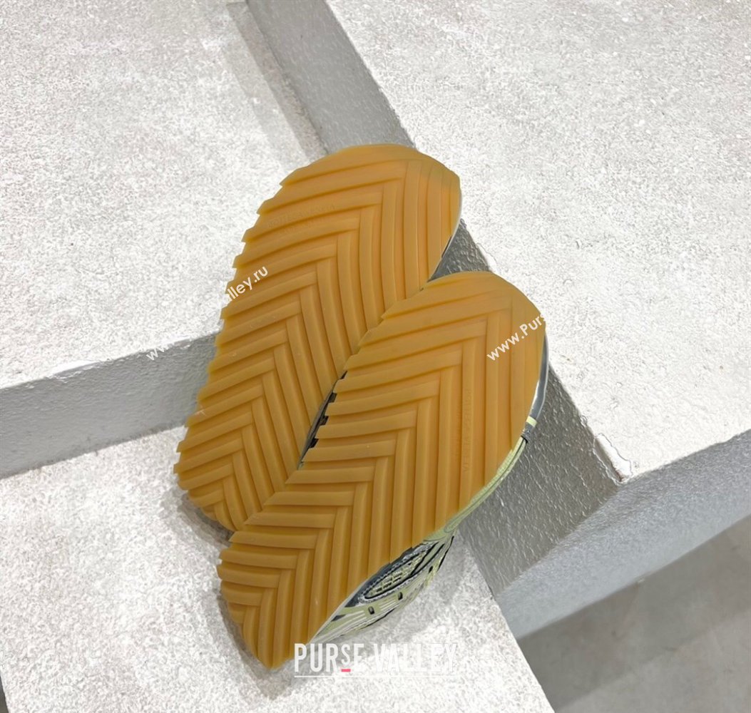 Bottega Veneta Orbit Runner Sneakers in Technical Fabric and Mesh Yellow 2025 (MD-250219094)