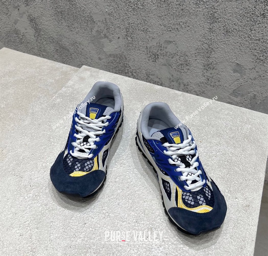 Bottega Veneta Orbit Runner Sneakers in Technical Fabric and Mesh Royal Blue 2025 (MD-250219086)