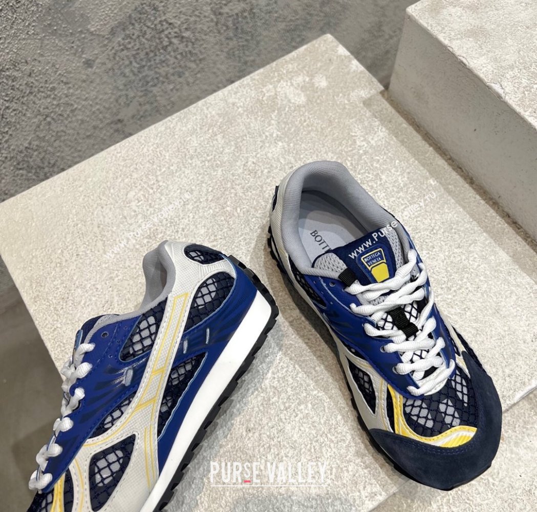 Bottega Veneta Orbit Runner Sneakers in Technical Fabric and Mesh Royal Blue 2025 (MD-250219086)