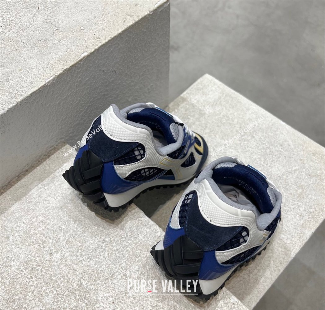 Bottega Veneta Orbit Runner Sneakers in Technical Fabric and Mesh Royal Blue 2025 (MD-250219086)