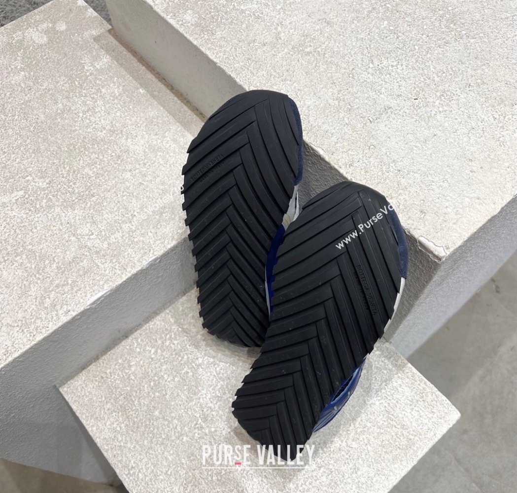 Bottega Veneta Orbit Runner Sneakers in Technical Fabric and Mesh Royal Blue 2025 (MD-250219086)